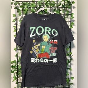 Zoro One Piece Straw Hat Crew Graphic Tee